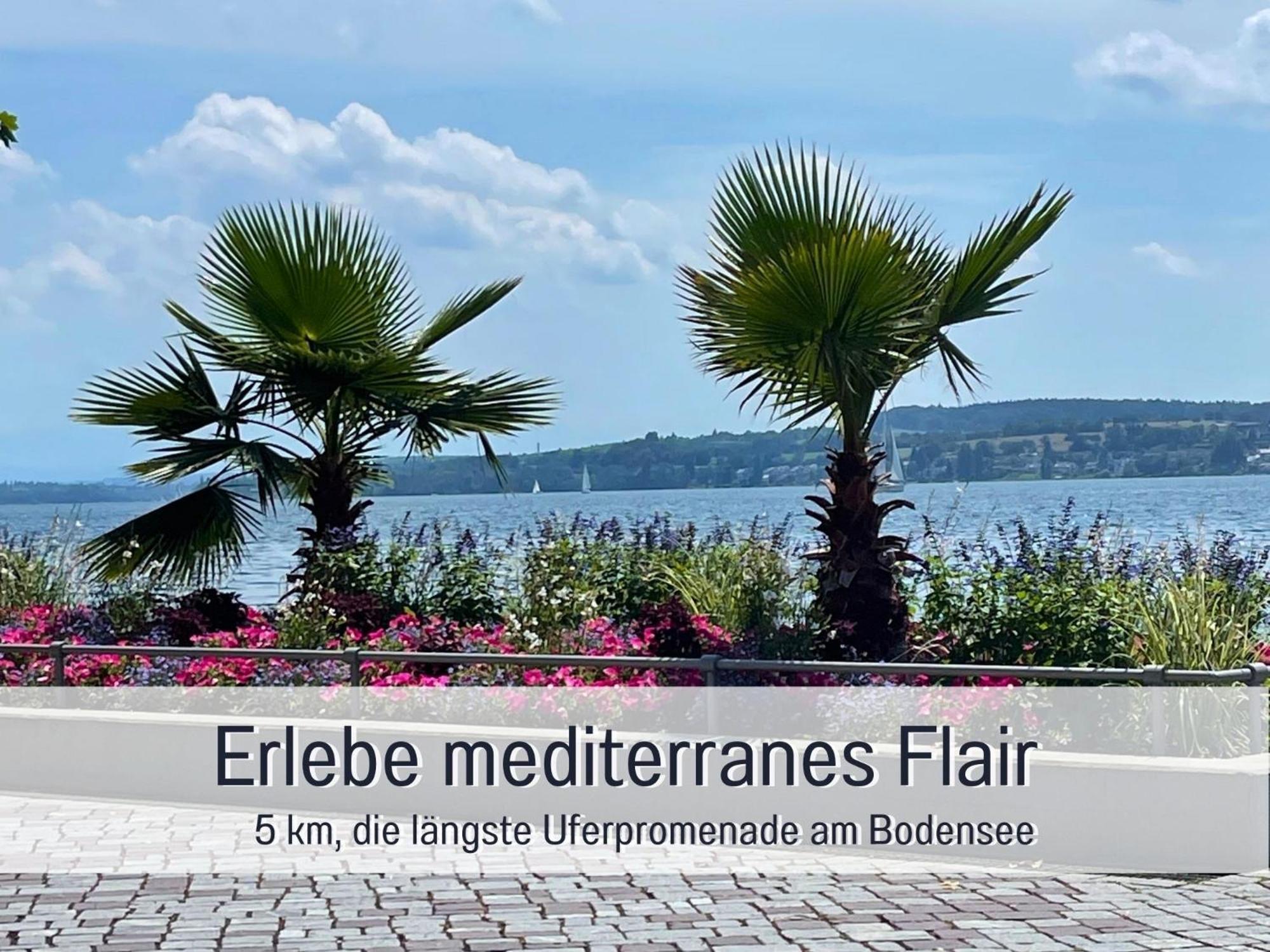 Sonnenterrasse - 3 Schlafzimmer, Whirlpool & Alpenblick - Perfekt Fuer Romantik Oder Familienurlaub Mit Kind , Hund Willkommen By Ferienwohnenamsee - Uberlingen Zewnętrze zdjęcie