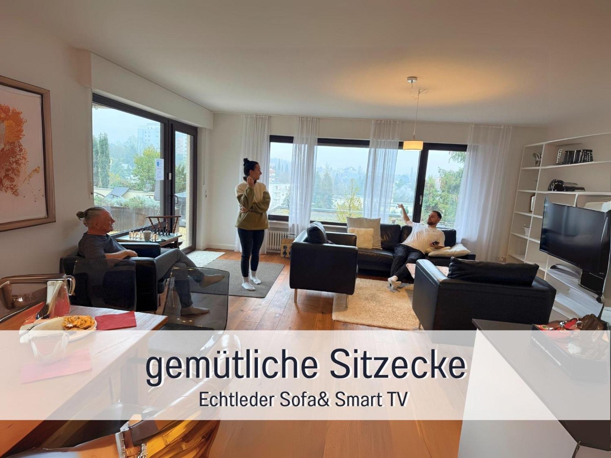 Sonnenterrasse - 3 Schlafzimmer, Whirlpool & Alpenblick - Perfekt Fuer Romantik Oder Familienurlaub Mit Kind , Hund Willkommen By Ferienwohnenamsee - Uberlingen Zewnętrze zdjęcie