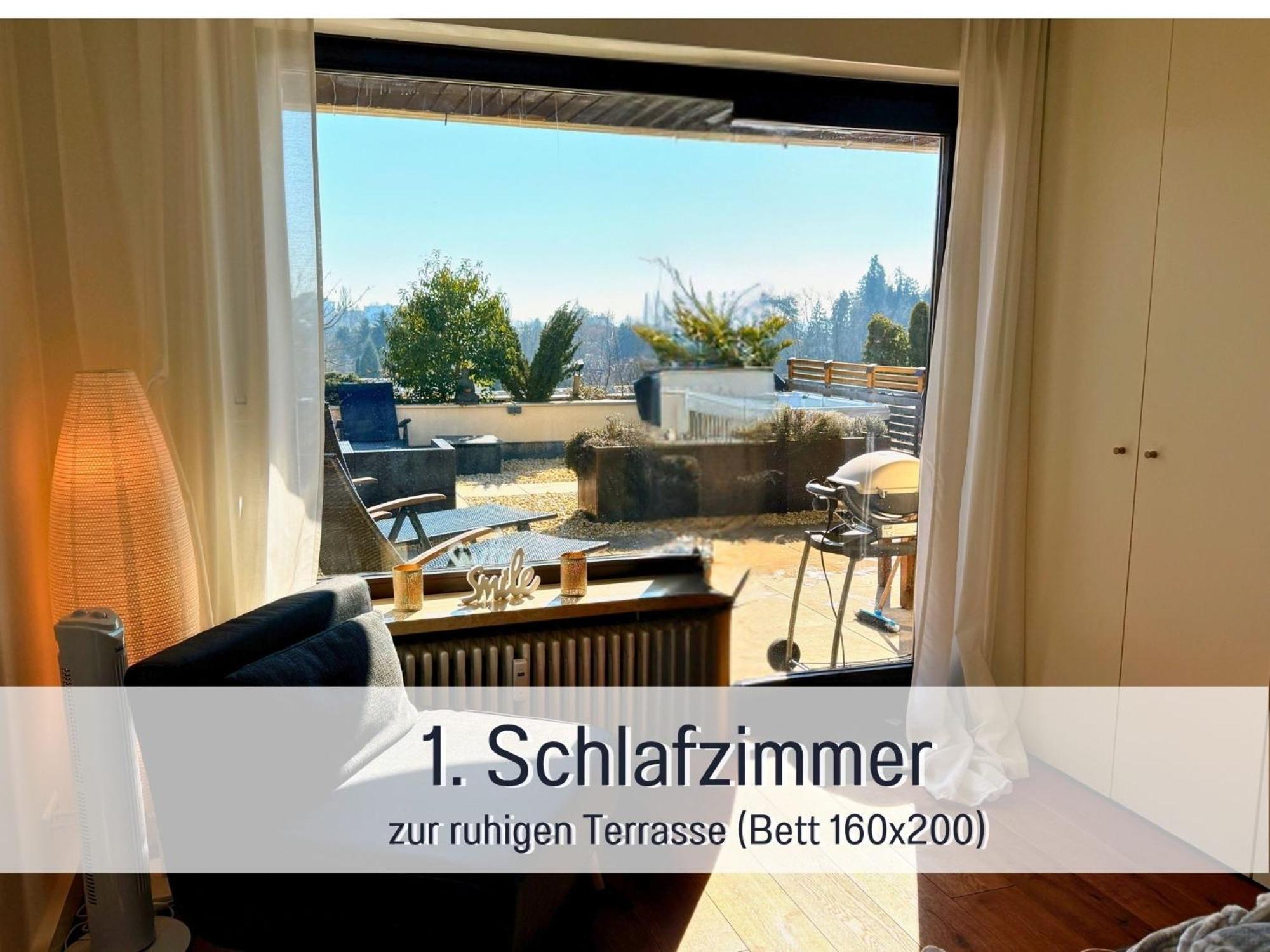 Sonnenterrasse - 3 Schlafzimmer, Whirlpool & Alpenblick - Perfekt Fuer Romantik Oder Familienurlaub Mit Kind , Hund Willkommen By Ferienwohnenamsee - Uberlingen Zewnętrze zdjęcie